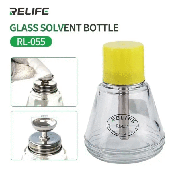 Relife RL-055 150ml Automatic Push-type Copper Core Metal Straw Alcohol Glass Bottle - Image 3