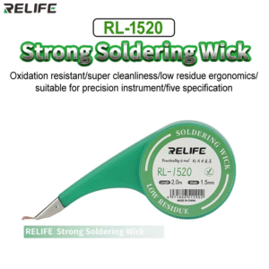 Relife RL-1520 Desoldering Wick Dispenser Solder Remover Wick with Stainless Steel Mouth