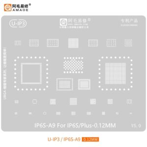 Amaoe U-IP3 IP6S-A9 for IP6S/Plus Stencil