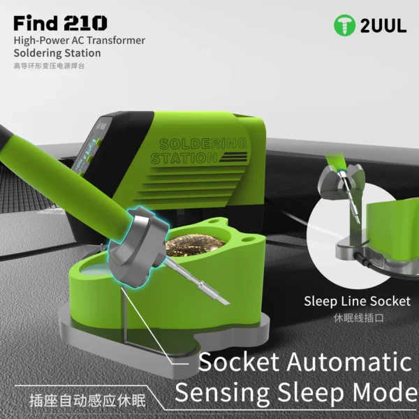 2uul FD01 Find210 High-Power Ac Transformer Soldering Station - Image 8