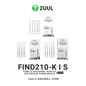 2uul FD24 C210-S Soldering Iron Tip 5 Pack