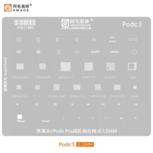 Amaoe Pods-3 Stencil for Apple AirPods Pro headphone comprehensive network