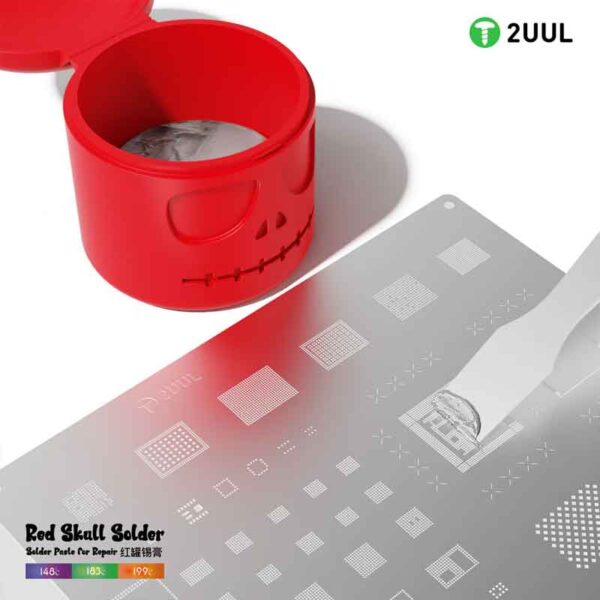 2uul Rs148 Red Skull Solder Paste 148°c-50g - Image 3