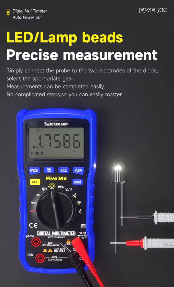 Mechanic Five Mx Four-Bit Semi Multimeter - Image 5