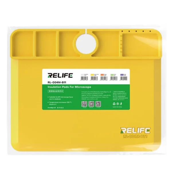 Relife RL-004M B11 Yellow Heat Insulated Pad For Microscope B11 Base - Image 6