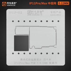 Amaoe IP11P-012 Stencil for iPhone 11 Pro/Max Middle Layer Motherboard Reballing