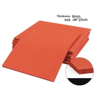 8mm red mat oca screen laminating silicone pad