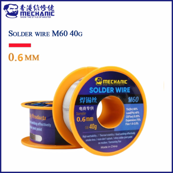 Mechanic M60 40g 0.6mm Solder Wire - Image 5