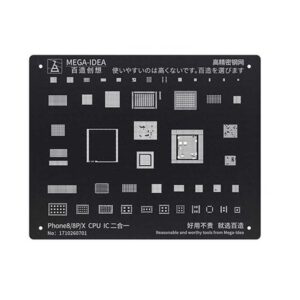 MEGA IDEA BZ30 BLACK STENCIL FOR IPHONE 8G 8P X