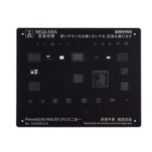 Mega-Idea BZ-31 Black Stencil for Iphone XS/XS-Max/XR
