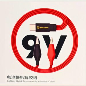 Mechanic iP16 Plus Battery Quick Disassembly Adhesive Cable length 100cm 9V, Type-C Red and Black Crocodile Clip