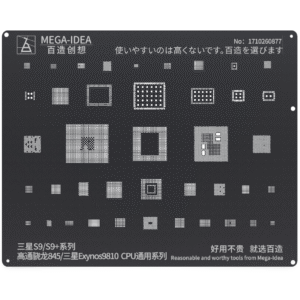 MEGA-IDEA BZ-23 BLACK STENCIL FOR SAMSUNG S9/S9+