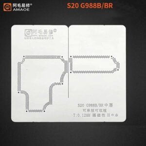 Amaoe S20 G988b/br Stencil for Sam S20 G988b/br Middle Layer Motherboard Reballing