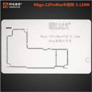 Amaoe Mbga-12pro Max Stencil for Iphone 12pro Max Middle Layer Motherboard Reballing