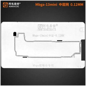 Amaoe Mbga-13 Mini Stencil for Iphone 13-Mini Middle Layer Motherboard Reballing