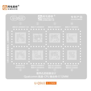 Amaoe U-QSU2 Stencil for Qualcomm Cpu & Ram