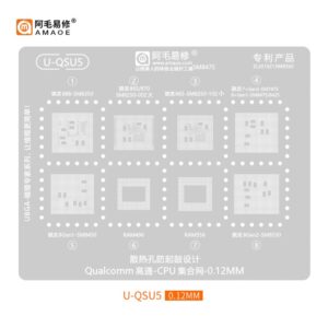 Amaoe U-QSU5 Stencil for Qualcomm Cpu & Ram
