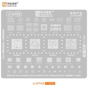 Amaoe U-MTK8 Stencil For 7200-Ultra-MT6886V/7300X-MT6878V/6100/MT6835V/MT6781